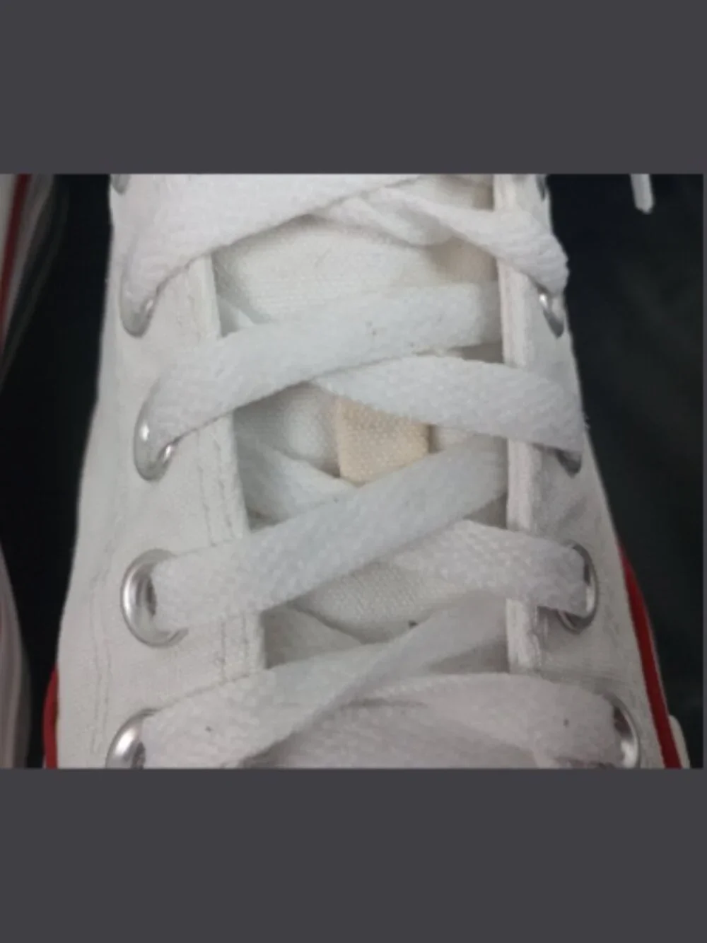 Converse All Star Mens‎ 5.5 Womens 7.5 White Blue Red Stripe Low Top Sneakers